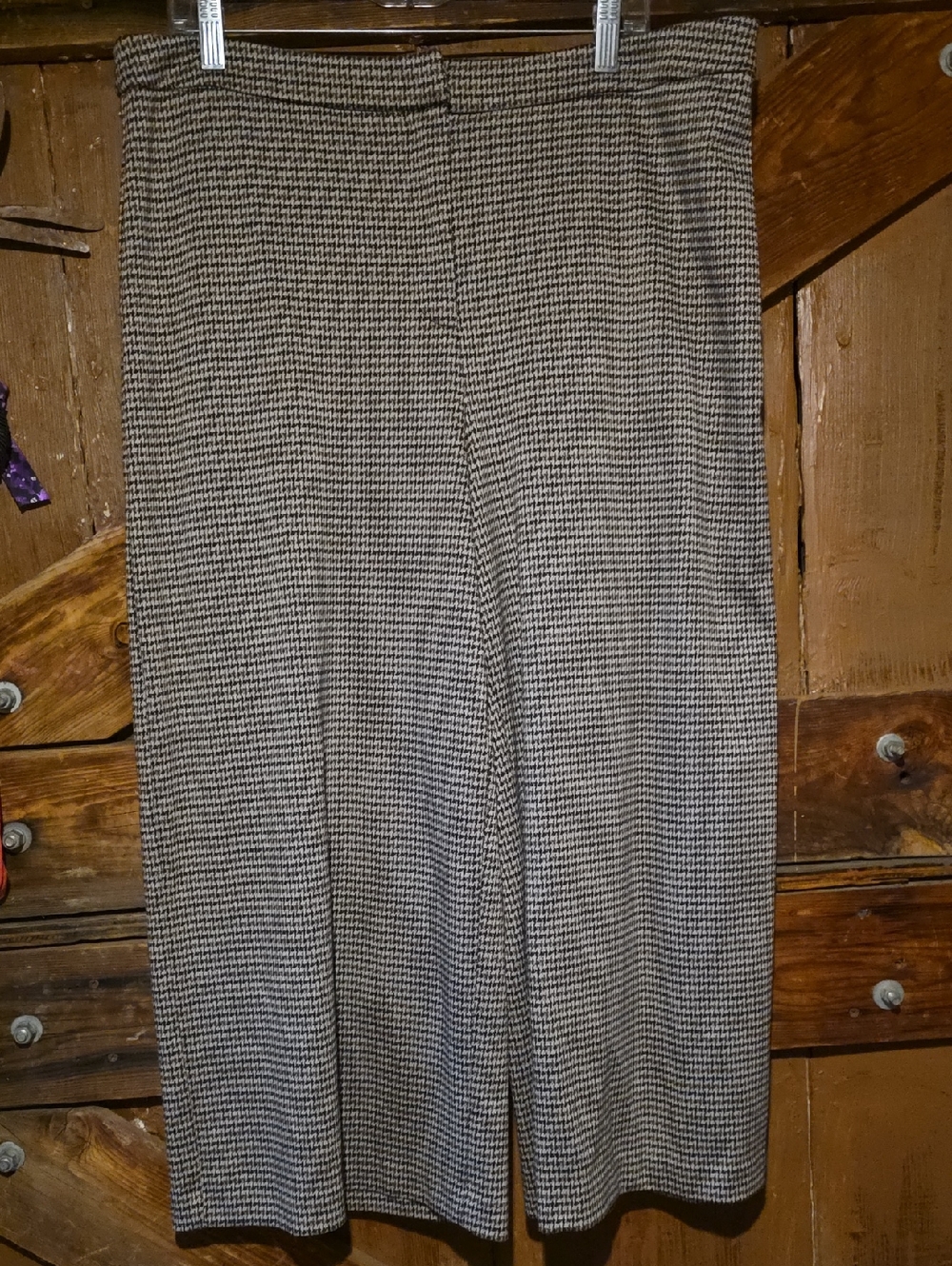 Vince Camuto Black and Brown Houndstooth Dress Pants